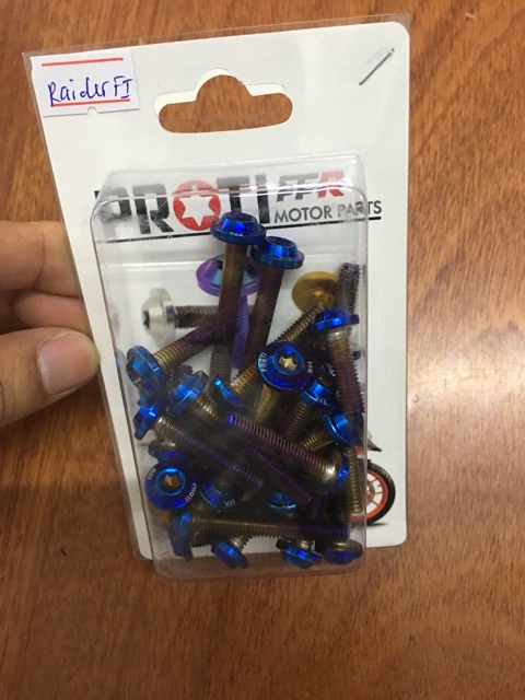 Bộ Ốc lốc máy PROTI cho Raider FI, Satria - 26 con