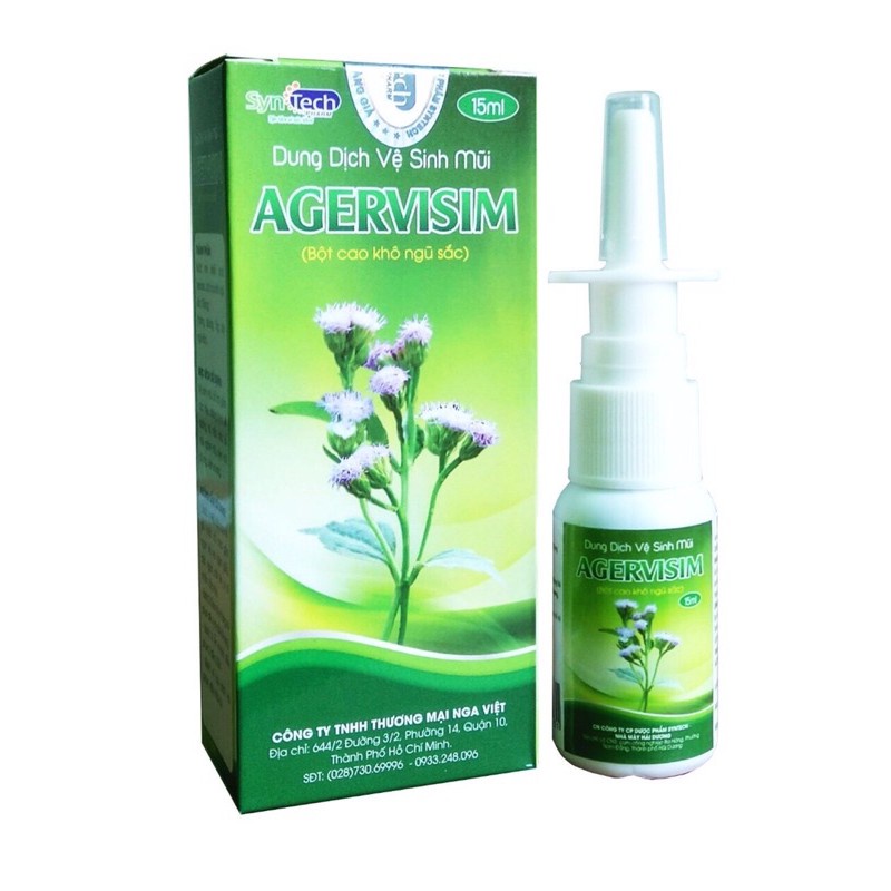 DUNG DỊCH VỆ SINH MŨI AGERVISIM (15ml)