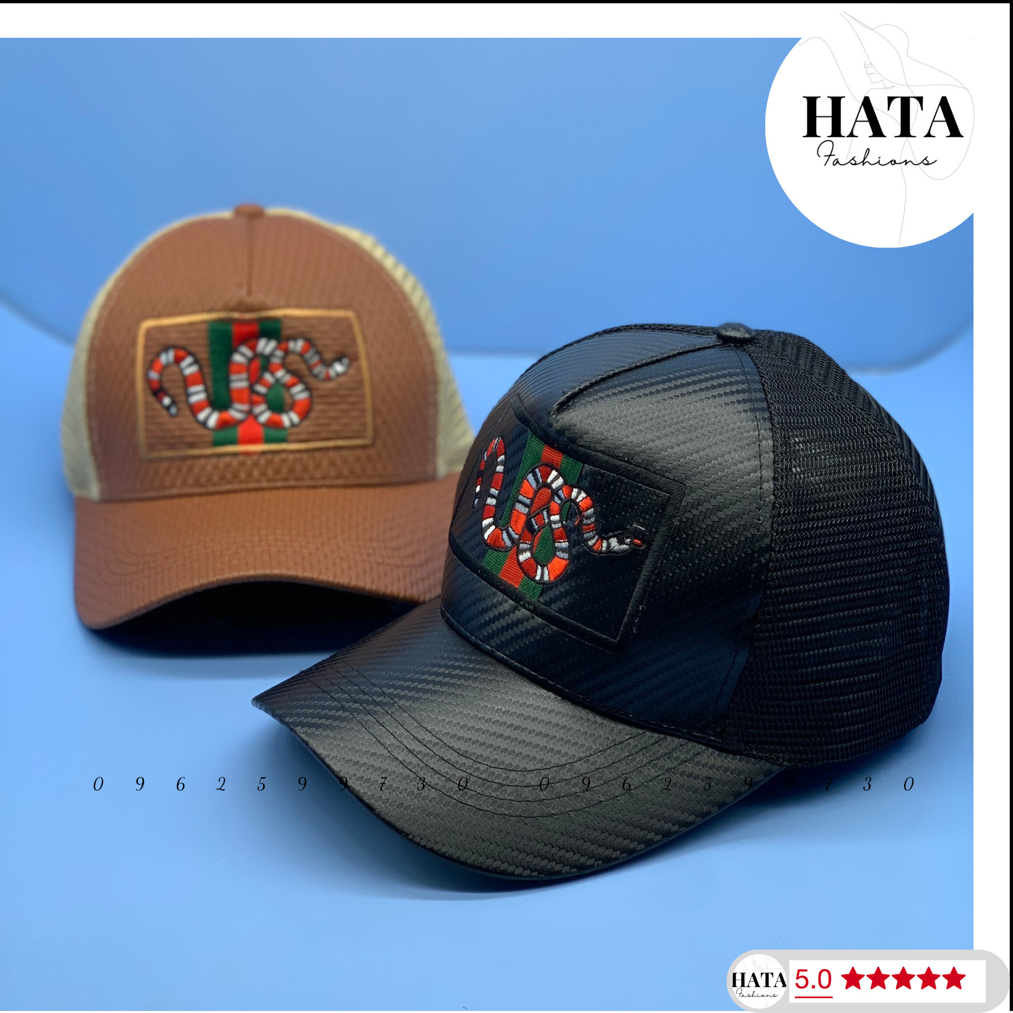 Nón Kết Logo Con Rắn Thời Trang Cao Cấp Phối Lưới Siêu Đẹp