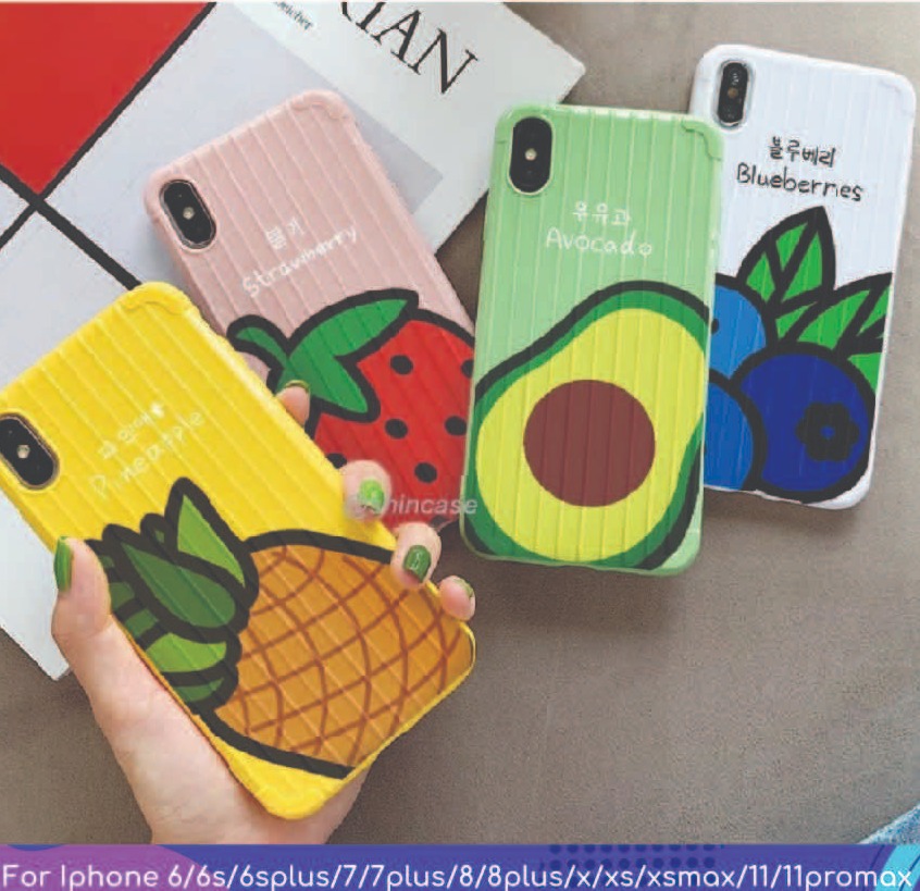 Ốp Lưng Iphone - Ốp Lưng Điện Thoại Iphone Hoa Quả Sọc - Full Các Dòng Iphone