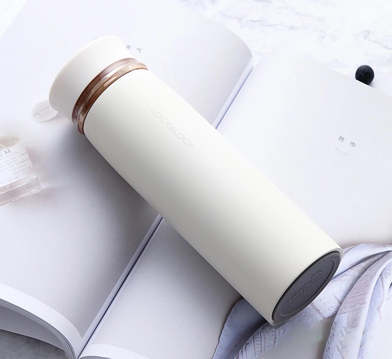 Bình Giữ Nhiệt Lock&Lock Feather Light 450ml LHC4131IVY/PIK