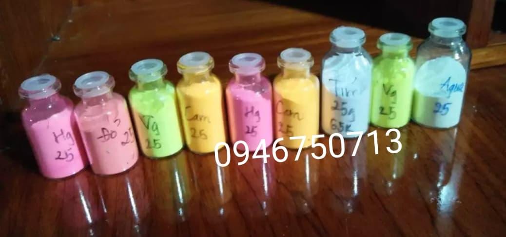 bột dạ quang 50g kèm sơn pha