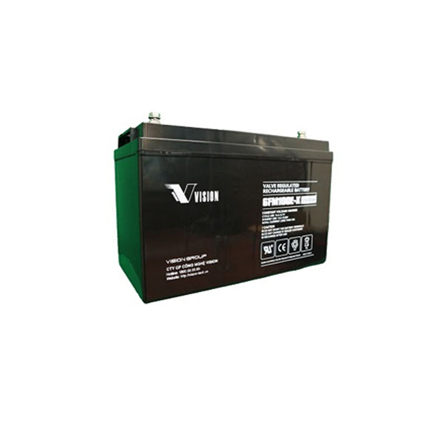 Ắc quy Vision 12V 100Ah 6FM100E-X - (PDC-TECH)