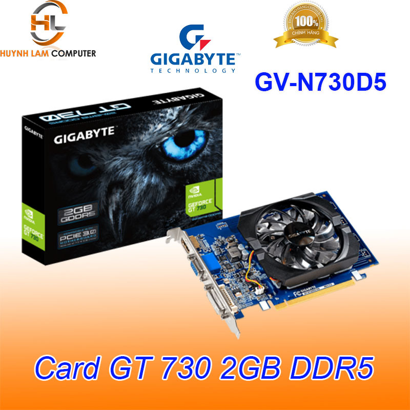 Bảng giá Card màn hình Gigabyte GT 730 2GB DDR5 GN-N730D5 - Viễn Sơn phân phối Phong Vũ