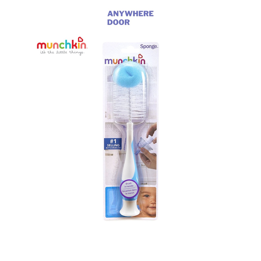Cọ bình sữa có mút Munchkin  2 trong 1