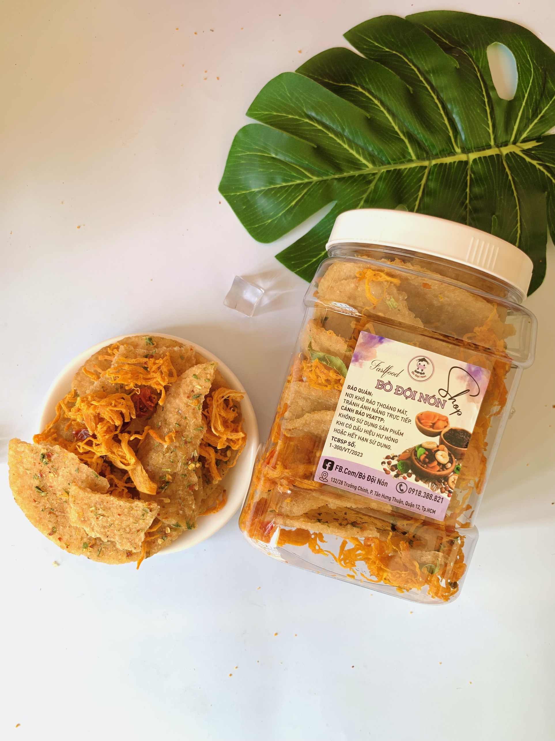 Cơm Cháy Lắc Khô Gà 500G Bò Đội Nón
