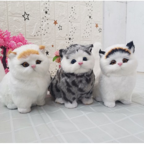 [HCM]Mèo con nhồi bông phát tiếng kêu