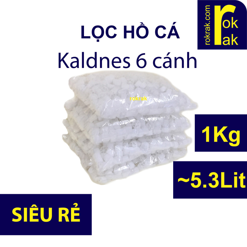 Hạt lọc Kaldnes 6 cánh R153 1Kg cho lọc vi sinh hồ cá Koi