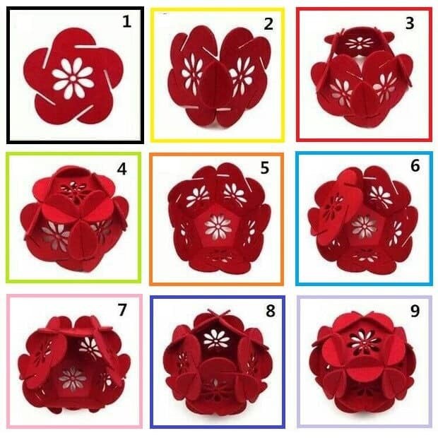 Cẩm tú cầu nỉ trang trí 17cm
