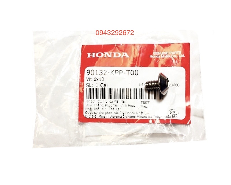 Vít Honda 6x10 ( Lục Giác ) WINNER 150, WINNER X ( 90132KPPT00 )