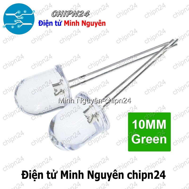 [10 con] (TK16) Led 10mm Trong Siêu Sáng (Đỏ/Vàng/Xanh Lá/Dương/Trắng)- [Chọn Loại] - HHH.00196