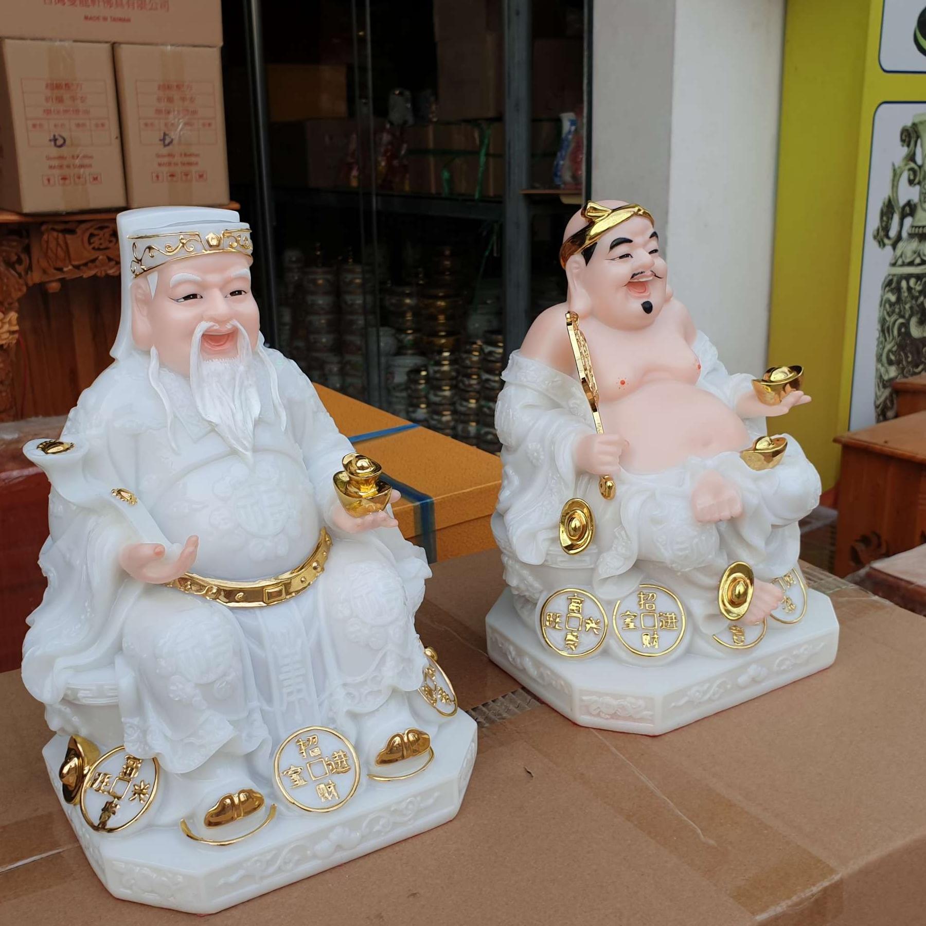 Cặp thần tài ông địa đá cao cấp cao 20 cm