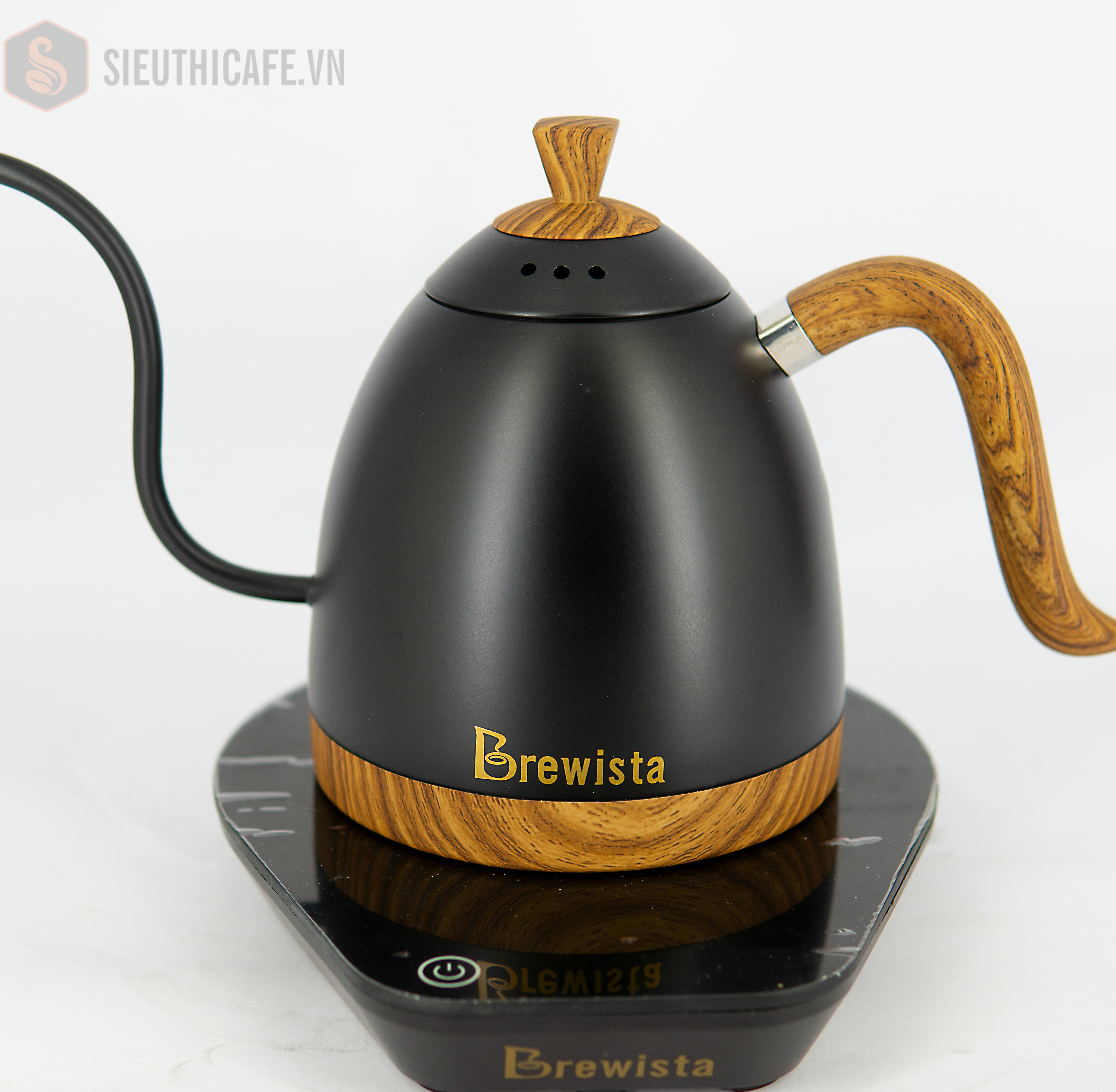 ẤM ĐUN BẰNG ĐIỆN BREWISTA ARTISAN GOOSENECK VARIABLE TEMPERATURE – MATTE BLACK- 600ML (220V)
