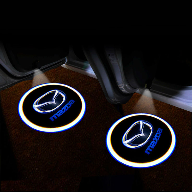 Đèn cảnh báo mở cửa chiếu Logo,  thương hiệu MAZDA