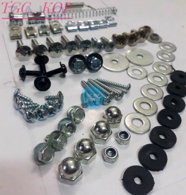 (SELE siêu rẻ) Trọn bộ ốc áo xe wave / ốc fun bộ nhựa wave