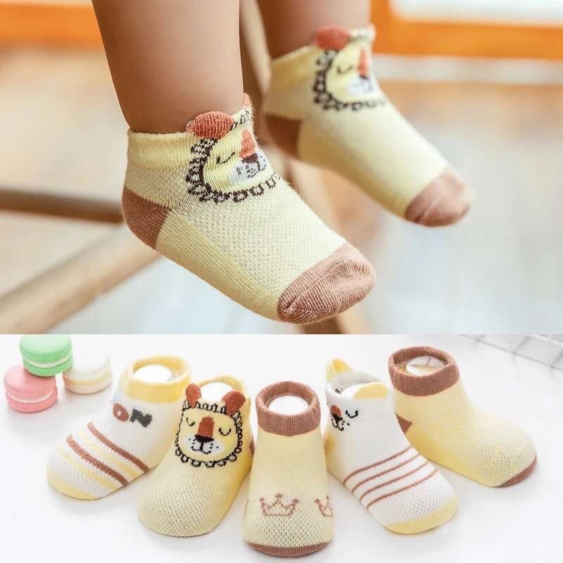 tất lưới cổ cao mùa hè cho bé (set 5 đôi)