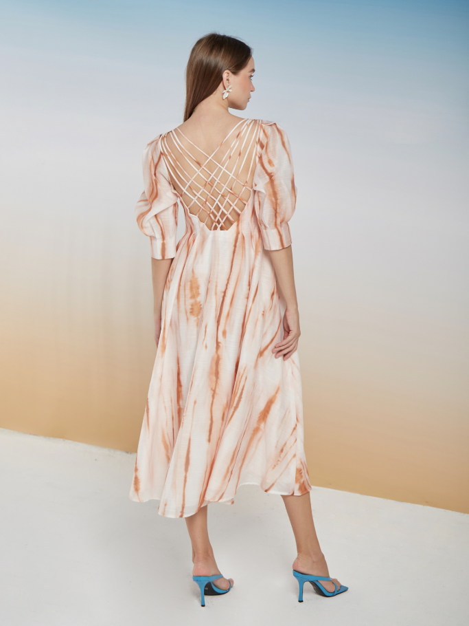 COCO SIN - Đầm Tơ Đan Dây Đính Pearl