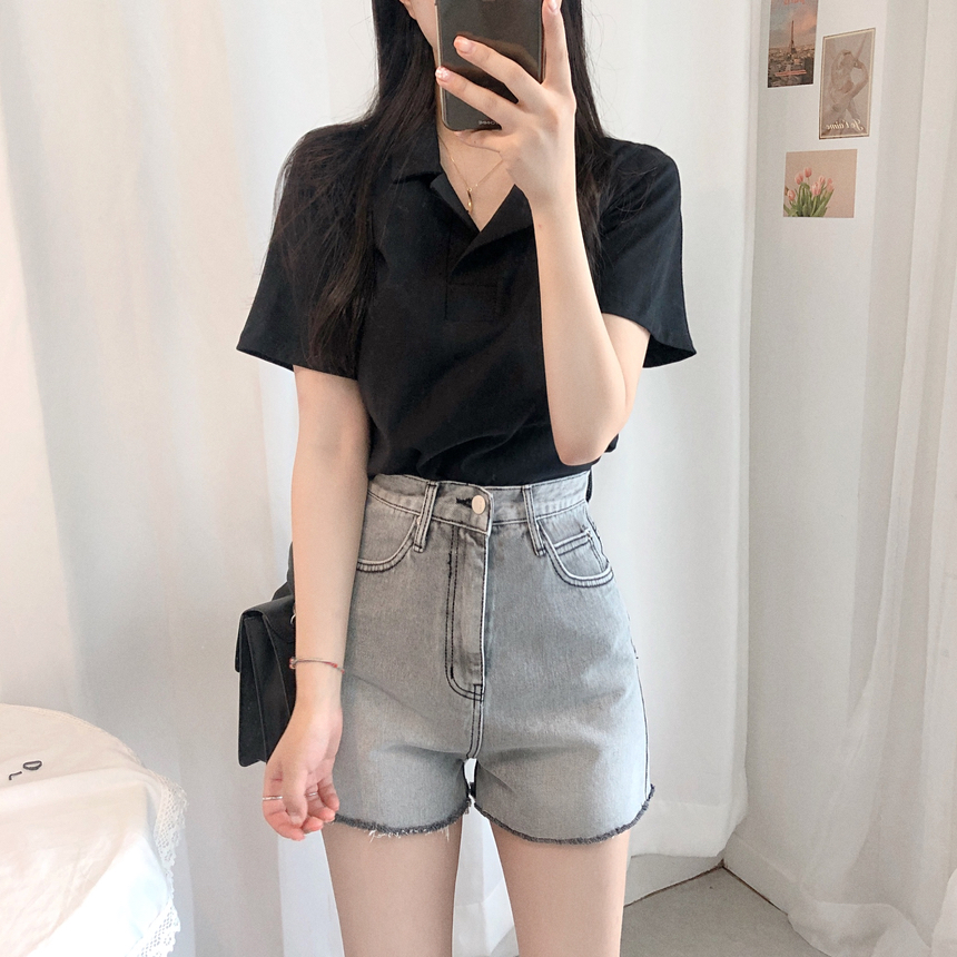 áo thun cổ Polo nữ