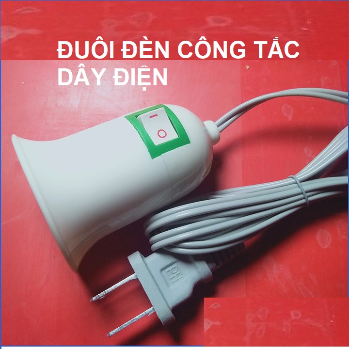 [ 1 CÁI ] ĐUÔI ĐÈN CÔNG TẮC E27 DÂY ĐIỆN DÀI 1M TIỆN ÍCH - TH 738