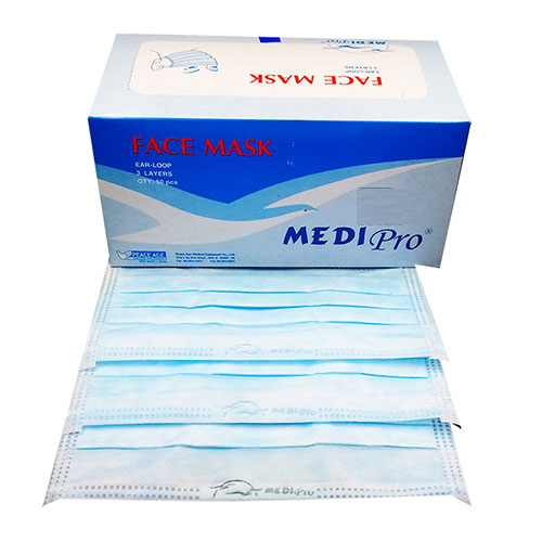 Khẩu Trang Y Tế Medi Pro (Hộp 50 Cái - 3 Lớp)