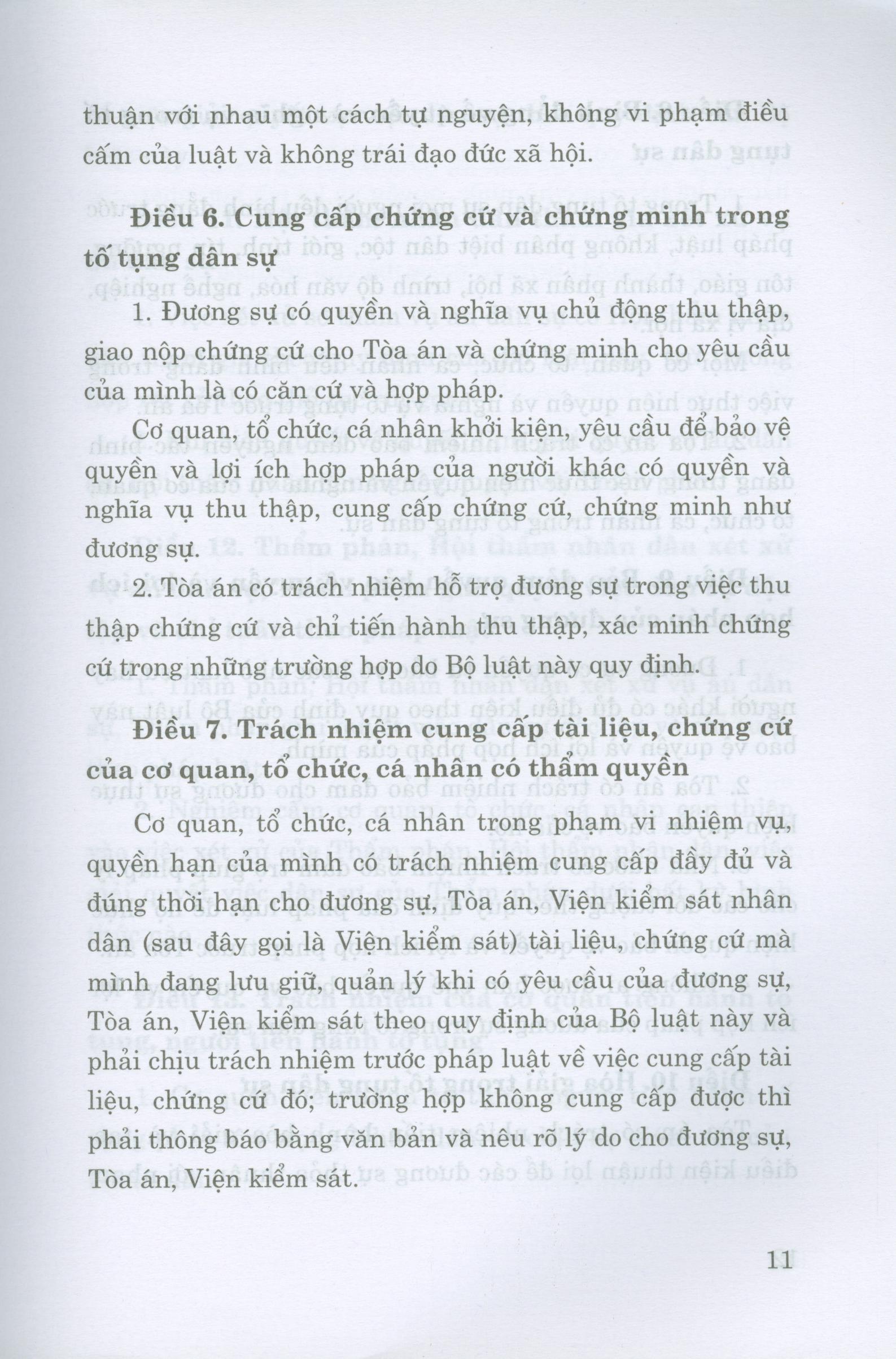 Bộ Luật Tố Tụng Dân Sự (Hiện Hành) (Sửa Đổi, Bổ Sung Năm 2019)