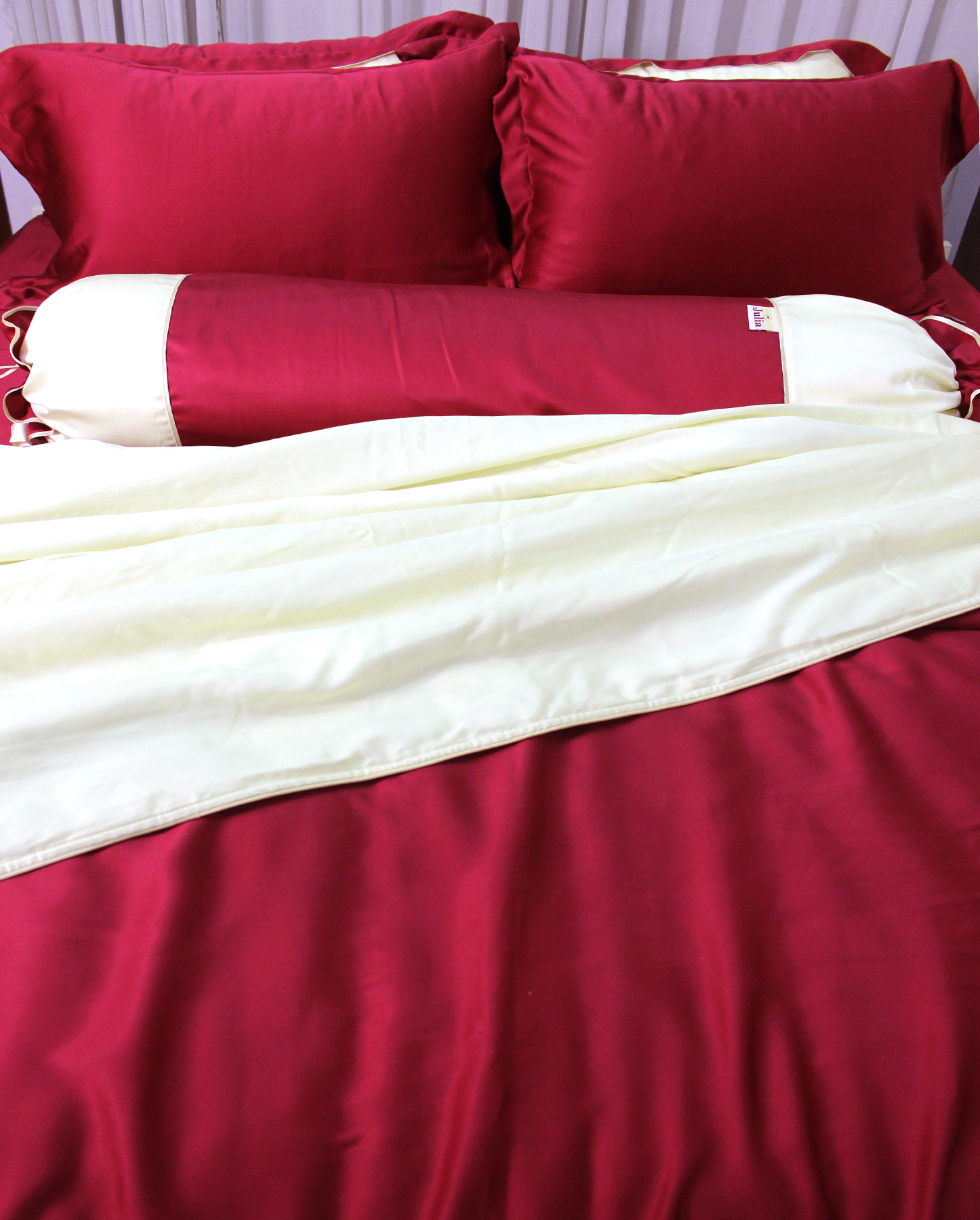 Bộ vỏ chăn ga gối 5 món lụa tencel Hàn Julia 864BM