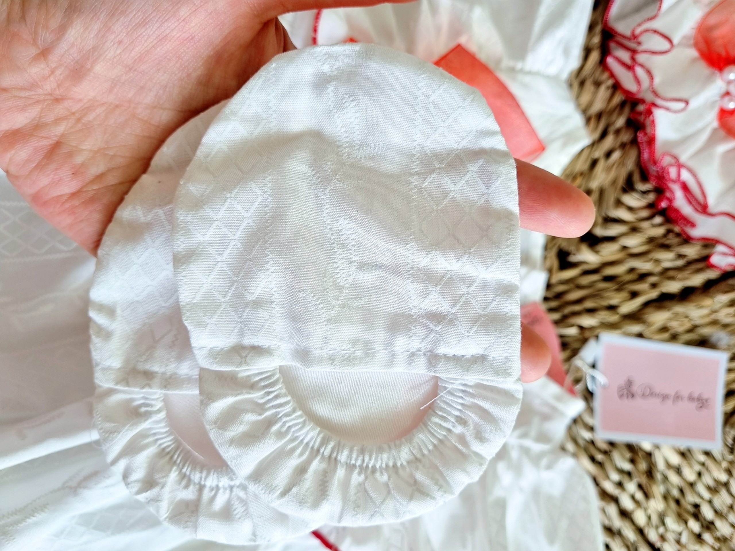 [HCM]BODY HANDMADE NƠ VON LỤA  HỌA TIẾT MÀU ĐỎ CỰC SANG