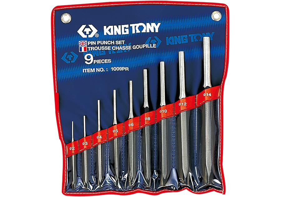 Bộ đột lỗ 9 cái Kingtony 1009PR (Xanh)