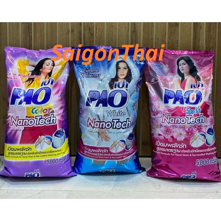 Bột giặt PAO 5 kg Thái Lan - Tím