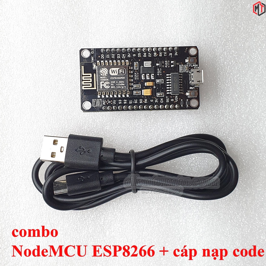 Module NodeMCU v3 CH340 - Kit RF Thu Phát Wifi ESP8266