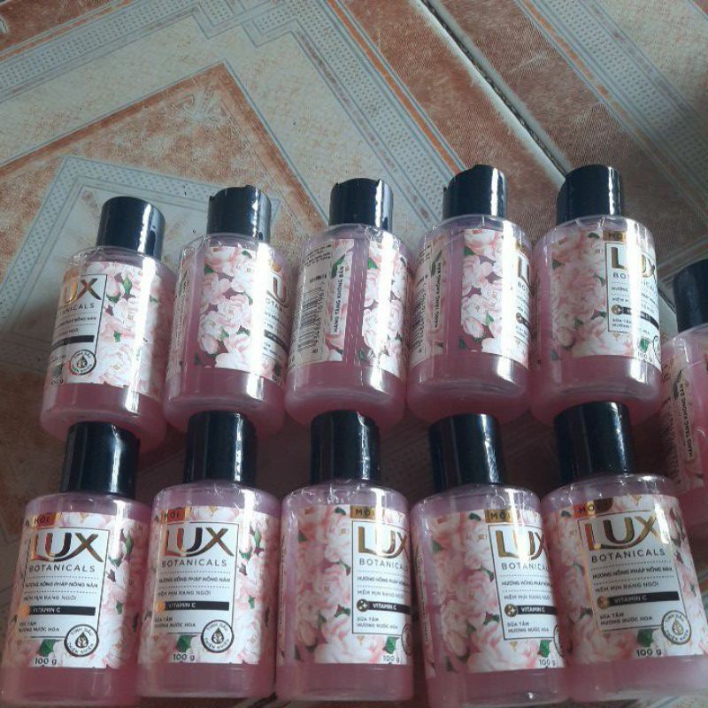 sữa tắm mini  lux hồng 100g