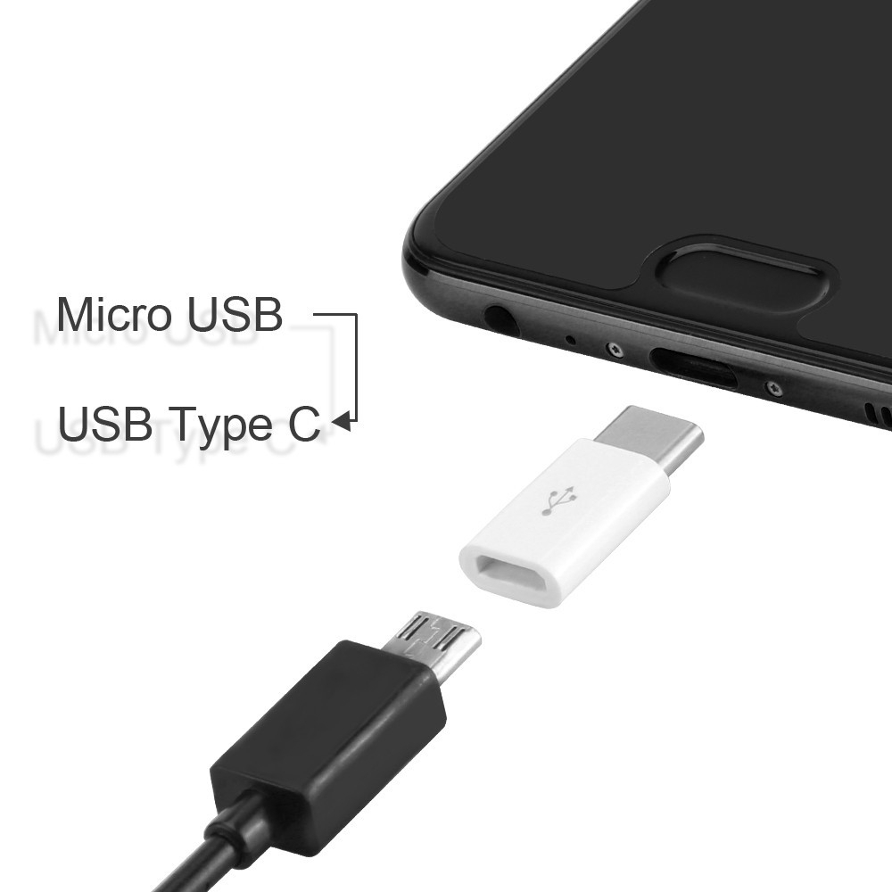 OTG Chuyển Đổi Micro USB Sang Type C cổng cắm Micro USB sang chân kết nối Type C cho Samsun Xiaom Opp Android