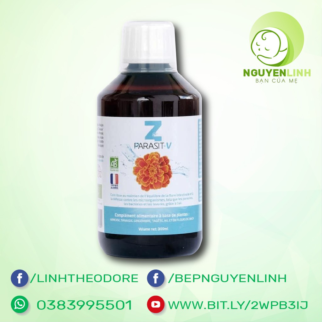 Siro giun Parasit V chai 150ml và 300ml