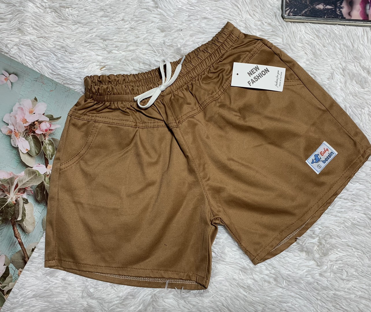 Quần short kaki, quần đùi nữ lưng thun