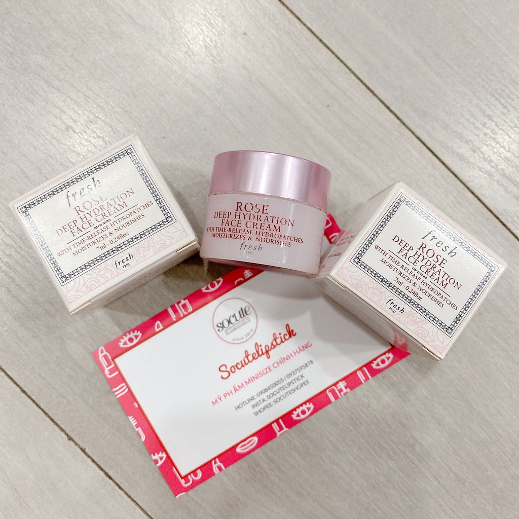 [Minisze 7ml] Kem dưỡng ẩm Fre.esh Rose Deep Hydration Face Cream