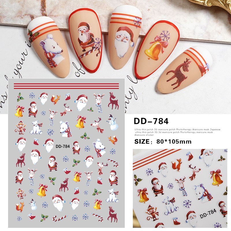 Stick noel dán mong siêu cute dành cho NAil