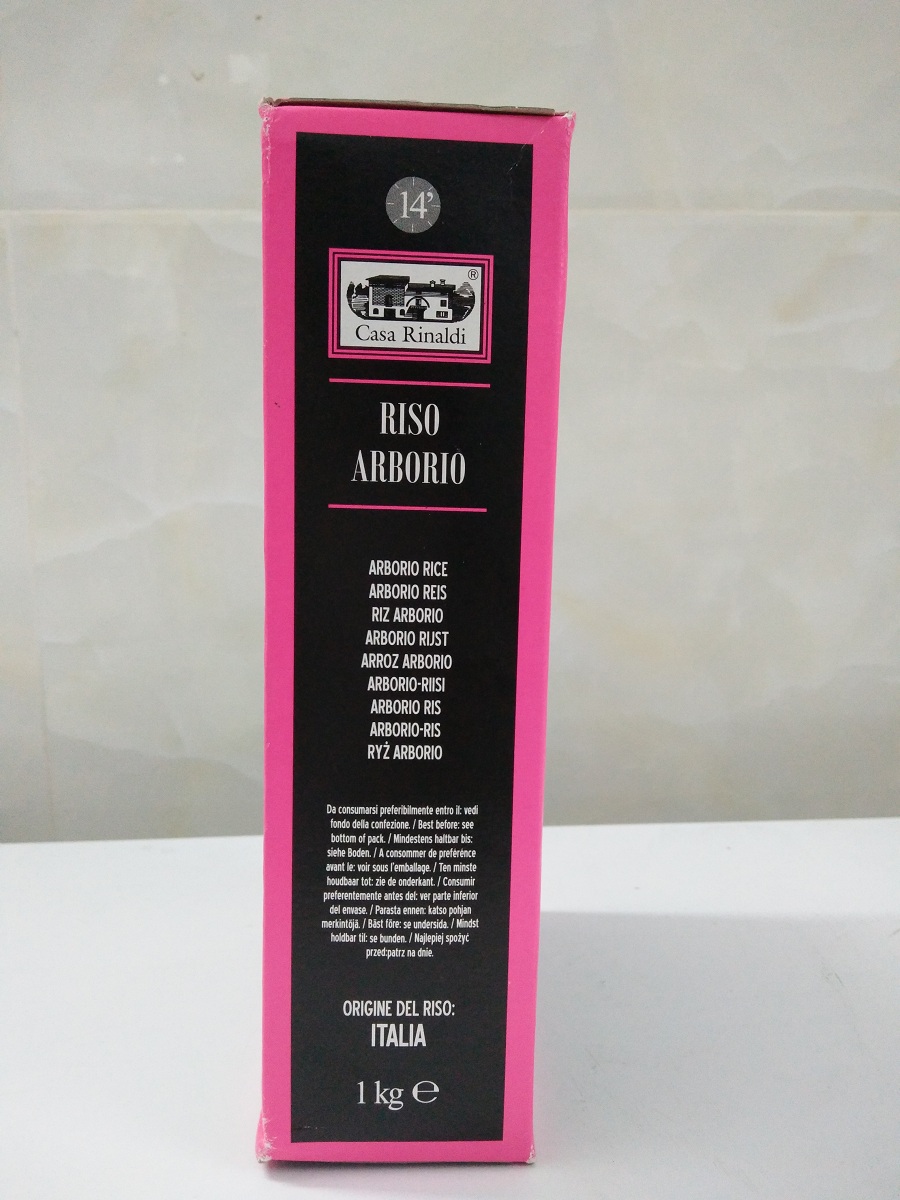 [1 Kg - Arborio] Gạo [Italia] CASA RINALDI Riso Arborio Italiano (nvt-hk5)
