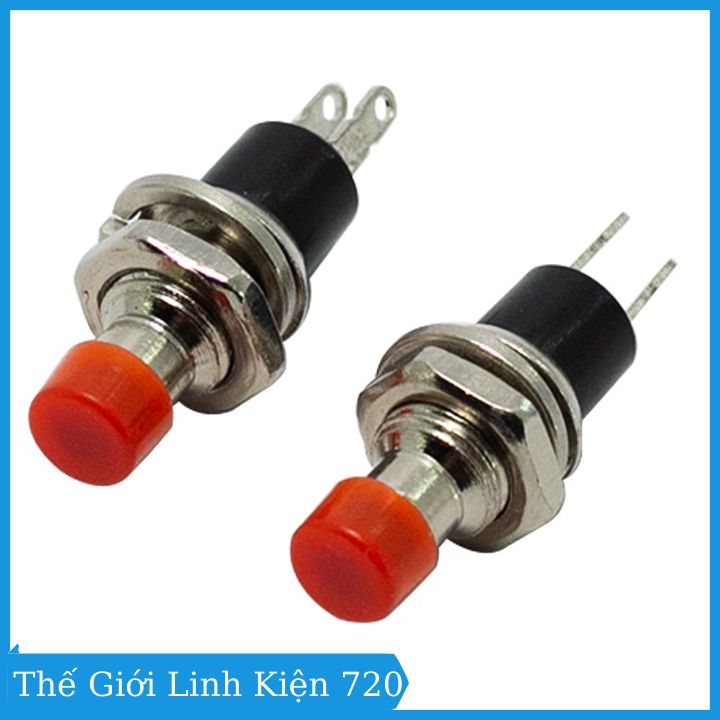 Bộ 5 nút nhấn reset, nút đề sắt nhỏ 6mm 2 chân cao cấp