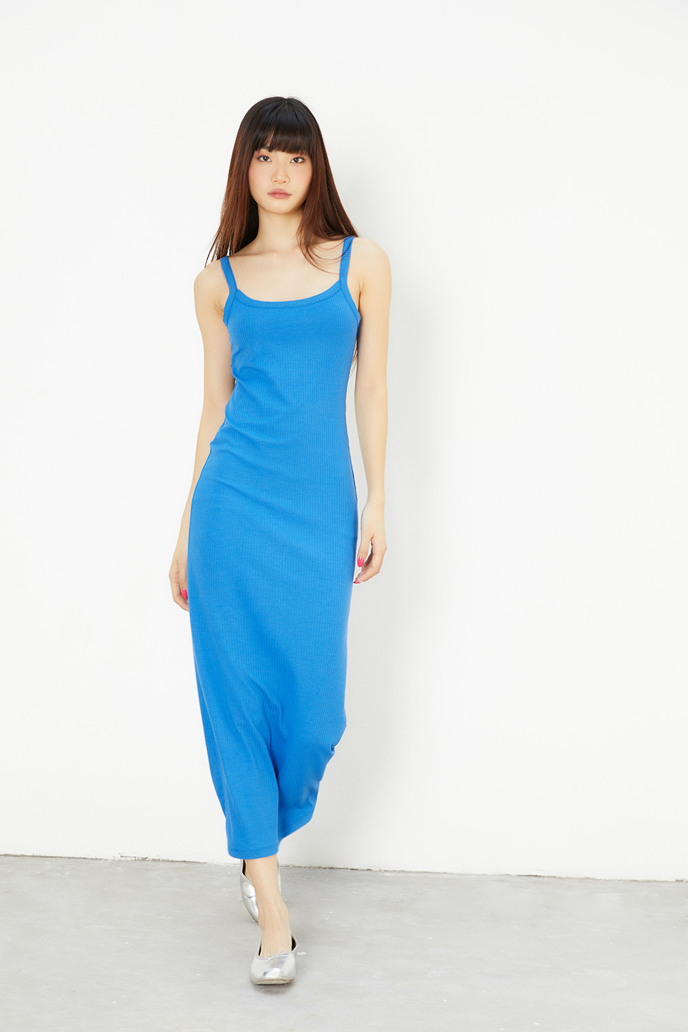 [OUTLET SALE] DOTTIE - Đầm thun midi hai dây - D0471