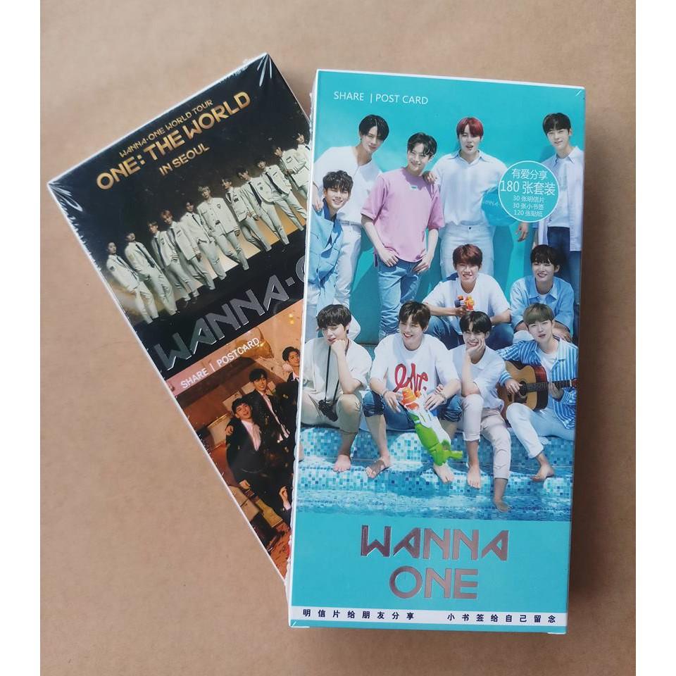 Postcard WANNA ONE (30 Postcard + 30 Lomo + 120 Hình Dán)