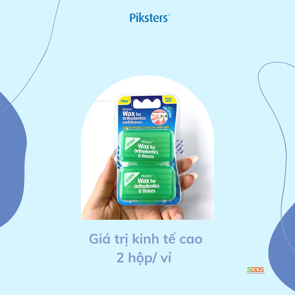 Sáp Chỉnh Nha Picksters SDDS- Bảo vệ răng nướu cho mắc cài sứ, kim loại...giúp giảm cọ sát, tránh tổn thương