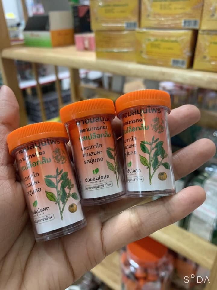 Combo 5 lọ Kẹo Ngậm Ho CAM THẢO, THẢO DƯỢC Thái Lan