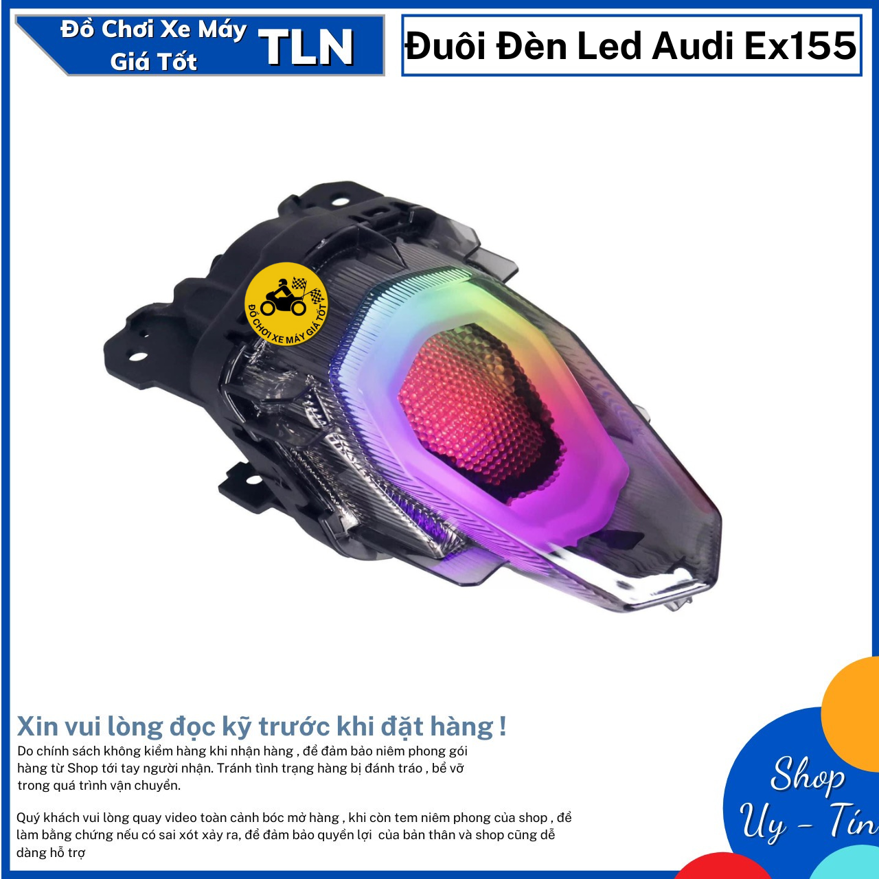 Đuôi đèn/ đèn hậu led audi exciter 155 vva - y16zr