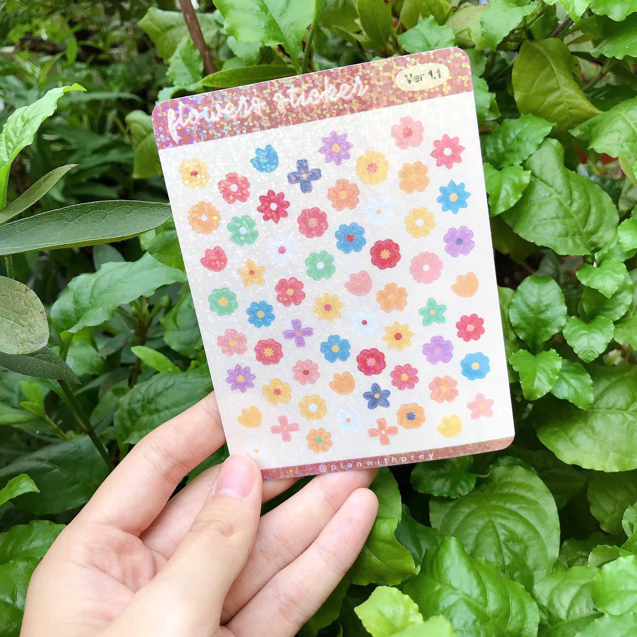 Sticker flower decoration Toploader, window