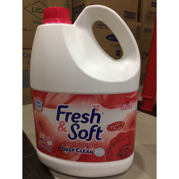 Nước Giặt Xả 2in1 Thái Lan Fresh & Soft 3000ml (thơm sạch an toàn)