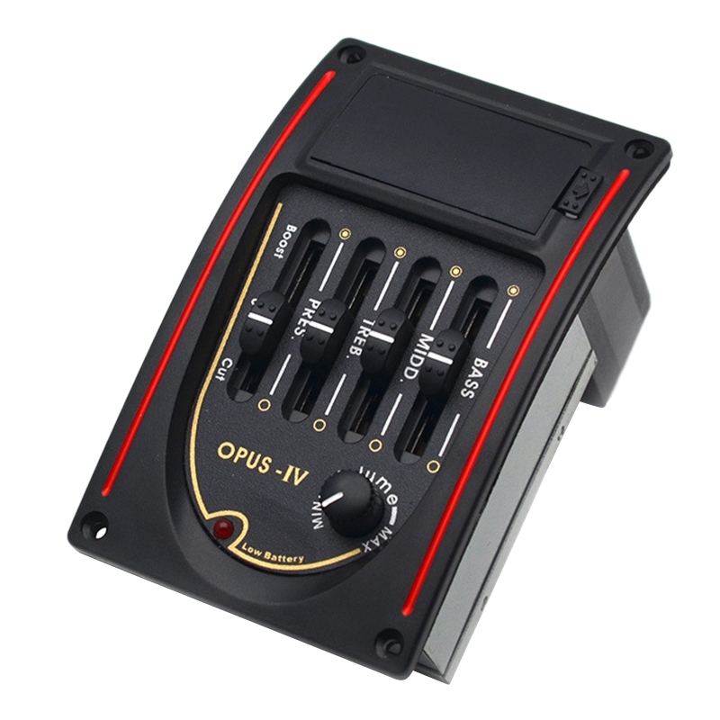 Opus-IV 4 Band Acoustic Guitar EQ Guitar Pickup Preamp 4-Band EQ Equalizer Pickup Malaysia