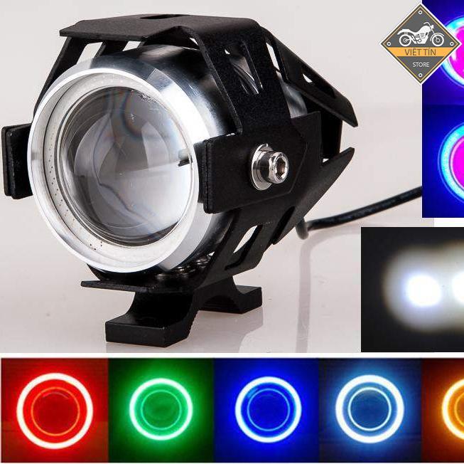 Đèn led trợ sáng xe máy u7 ( Vòng Đỏ ) A3 - Kmart