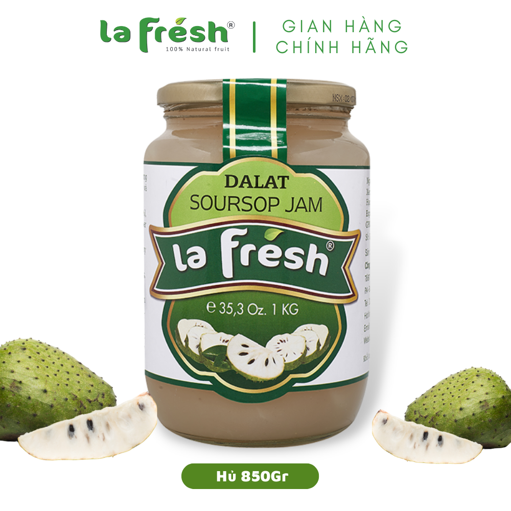 MỨT MÃNG CẦU NGUYÊN MÚI LAFRESH ĐÀ LẠT 850GRAM 90% Trái cây CHUYÊN DÙNG PHA CHẾ