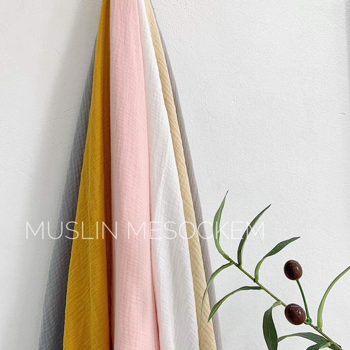 Drap cũi cho bé vải xô muslin