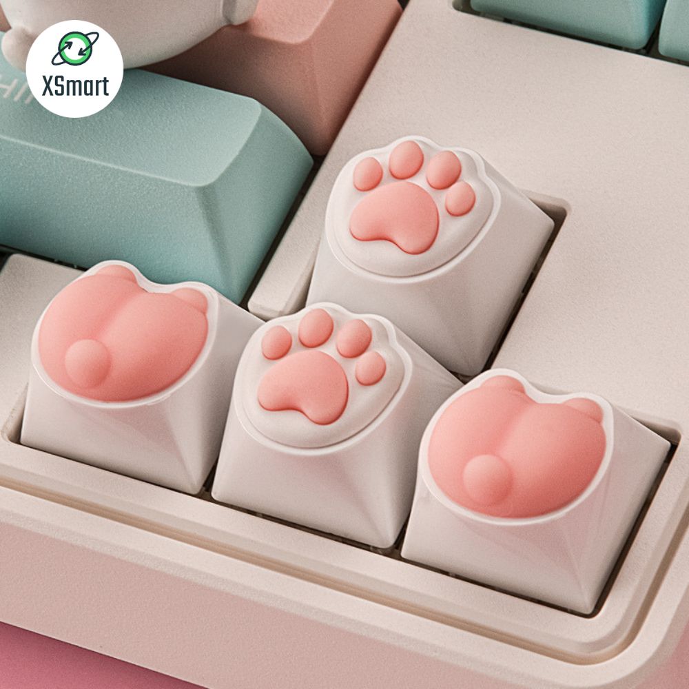 Keycap Lẻ Siêu Dễ Thương CUTE Cao Cấp Phủ Silicon Full Box Custom